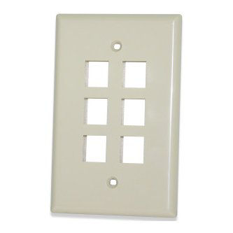 Signamax 6-port Single Gang Oversized,White