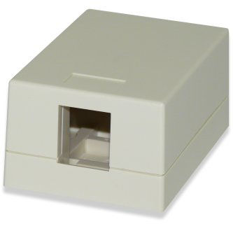 Signamax 1-Port Surface Mount Box LightIvory