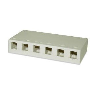 Signamax 6-Port Surface Mount Box White