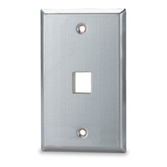 Signamax 1-Port Single Gang Stainless Steel Facep
