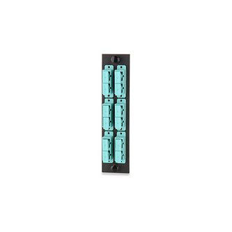 Signamax 12-Fiber(6DX)SC MM LOF AdapterPlate, Aqu