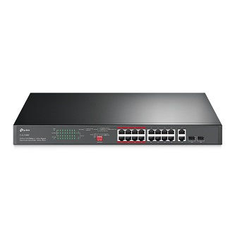 TP-Link JetStream Switch,PoE,16Port 10/100M+2-GB