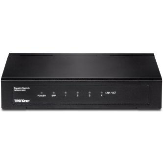 TRENDnet Rear port 4-Port Gigabit Switch with SFP