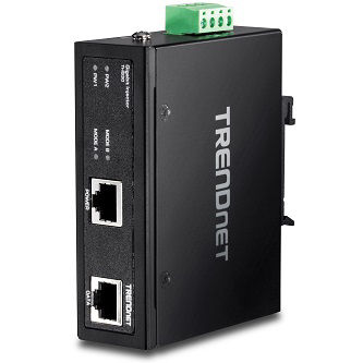 TRENDnet Hardened Industrial Gigabit PoE+ Injecto