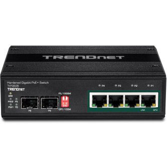 TRENDnet 6-Port Industrial Gigabit PoE+ DIN-Rail