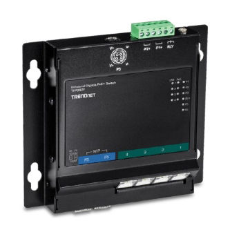 TRENDnet 6-Port Industrial Gigabit PoE+ Wall-Moun