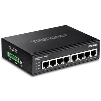 TRENDnet 8-port hardened Industrial Gigabit PoE+