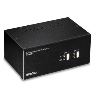 TRENDnet 2-Port Dual Monitor Display Port KVM Swi