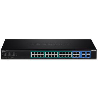 TRENDnet 24-port Gigabit Web Smart PoE Switch plu