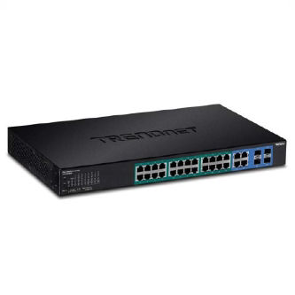 TRENDnet 28-Port Gigabit Web Smart PoE+ Switch (3