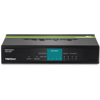 TRENDnet 8-port (4 10/100; 4 PoE) PoE Switch