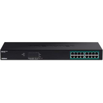 TRENDnet 16-port GREENnet Gigabit PoE+ Switch (25