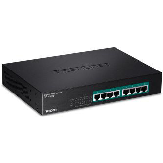 TRENDnet 8-port Gigabit GREENnet PoE+ Switch; rac