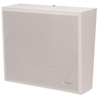 VALCOM Wall Speaker- White Vinyl w/ Wht Grille