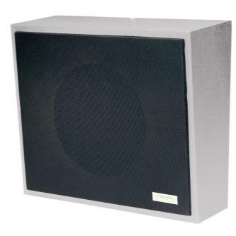 VALCOM Metal Wall Spkr w/Black Grille, One Way