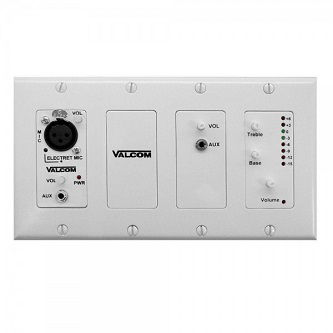 Valcom In-Wall Mixer with Remote Input White