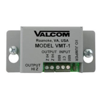 Valcom Matching Transformer Line Input/Output
