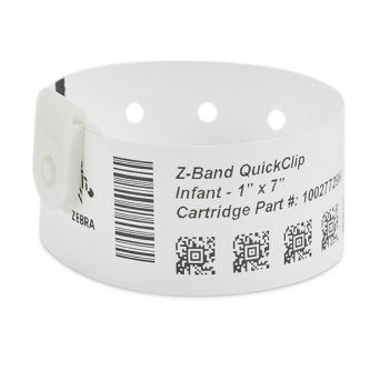Zebra ZBAND QUICKCLIP Paediatric 380/roll BOX3