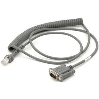 Zebra 9FT RS232 COILED CABLE 5V NIXDORF