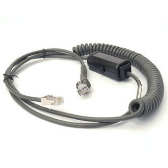 Zebra 9FT RS232 COILED CABLE VERIFONE RUBY