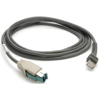 Zebra 7FT PWR+ USB CABLE STRAIGHT
