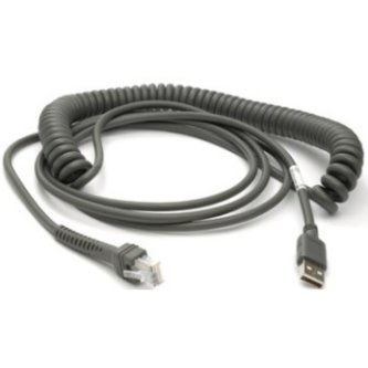 Zebra 15FT SHIELDED USB CABLE COILED