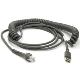 Zebra 9FT SHIELDED USB CABLE COILED