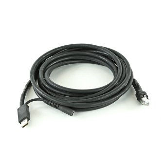 Zebra 15FT STRAIGHT SHIELDED USB CABLE 12V