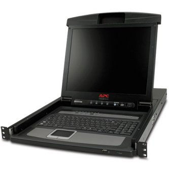 APC/Schneider Electric 17" Rack LCD Console W/Integra8 Port Ana