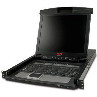 APC/Schneider Electric 17" Rack LCD Console WITH Integrated 16