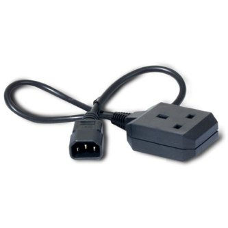 APC/Schneider Electric Power Cord, C14 to BS1363 (UK), 0.6m