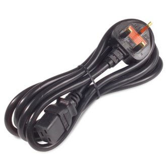 APC/Schneider Electric Power Cord, C19 to BS1363A (UK), 2.4m