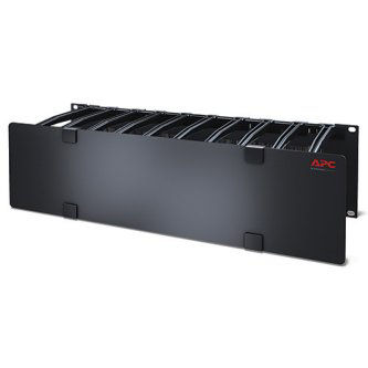 APC/Schneider Electric 3U Horizontal Cable Manager,6"Fingers to