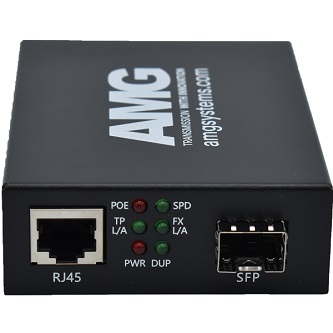 AMG Systems CommlPoEMediaConvrt SM1Fibre1550nm20KmLC