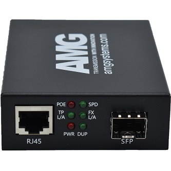 AMG Systems Comml PoE Media Converter SFP Sold Sep