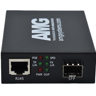 AMG Systems CommlPoEMediaConvrt SM2Fibre1310nm20KmLC