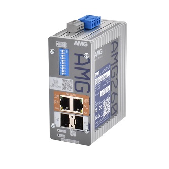 AMG Systems Dual Ch Ind Multirate PoE Media Convertr