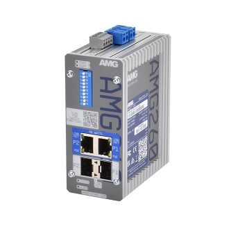 AMG Systems Dual Ch Ind Multirate PoE Media Convertr