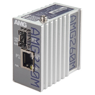 AMG Systems Indstrl PoE Powered Mini Media Converter