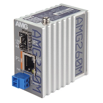 AMG Systems Industrial PoE Mini Media Converter