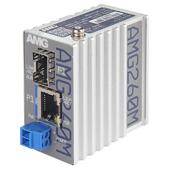 AMG Systems Industrial PoE Mini Media Converter