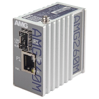 AMG Systems Industrial PoE Mini Media Converter