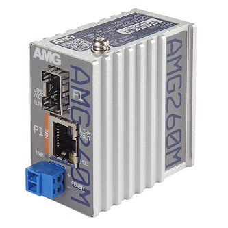AMG Systems Industrial PoE Mini Media Converter