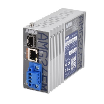 AMG Systems Industrial Multirate PoE Media Converter
