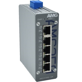 AMG Systems Industrial 5 Port Unmanaged Switch
