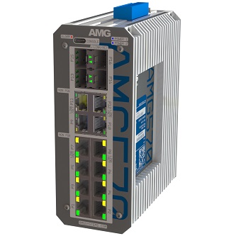 AMG Systems Industrial 16 Port Managed Switch