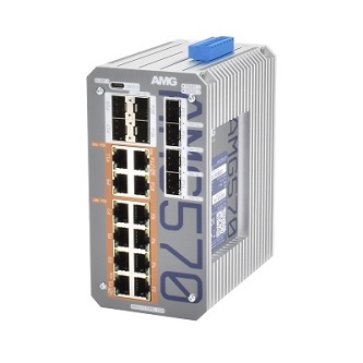 AMG Systems Industrial 20 Port PoE Managed Switch