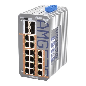 AMG Systems Industrial 20 Port PoE Managed Switch