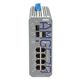 AMG Systems Industrial 11 Port PoE Managed Switch