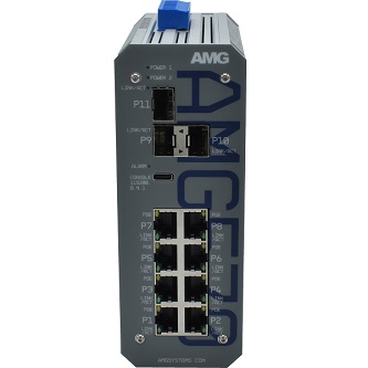 AMG Systems Industrial 11 Port Managed Switch
